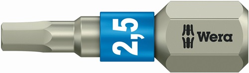 Bit 3840/1 TS 1/4 Zoll 2,5mm L.25mm i6-KT.i6-KT.2,5mm WERA