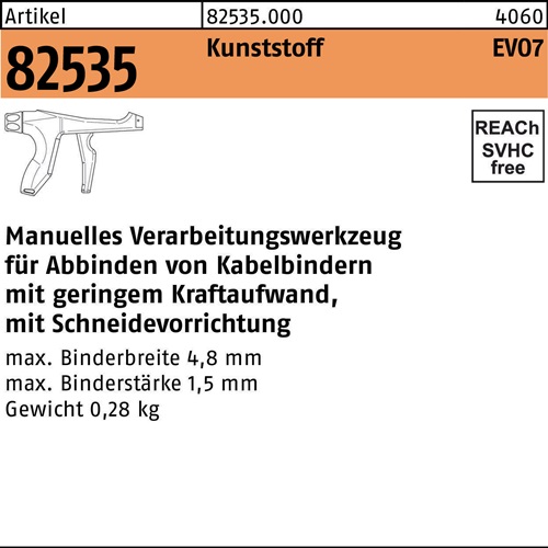 Verarbeitungswerkzeug R 82535 EVO7 Ku. 1 Stück HELLERMANNTYTON