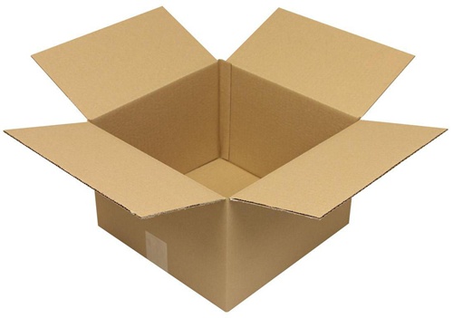 Faltkarton 1-wellig Höhenrillung Maße300x300x200mm Qualität1.20 B braun TRANSPAK