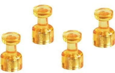 magnetoplan Magnet Memohalter 1666144 gelb 4 St./Pack.
