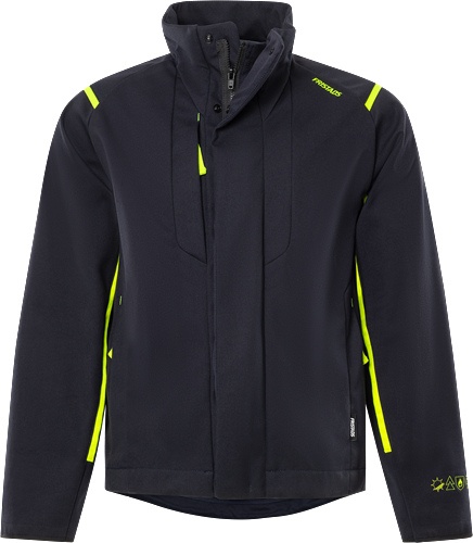 FRISTADS Softshelljacke Flamestat 4180 FSS Gr.4XL dunkel marineblau/warnschutz-gelb