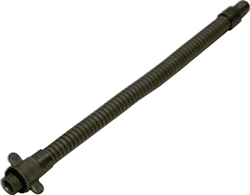 Düsenrohr m.Flügelmutter Länge250mm flexibel+gebogen (Stahl) M15x1,5 REILANG