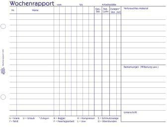 Avery Zweckform Wochenbericht 1310 DIN A5 100Bl.