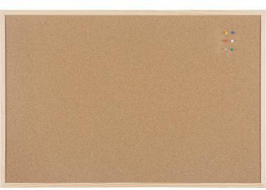 Bi-office Korktafel MC070012010 beidseitig Holzrahmen 90x60cm