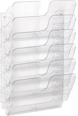 Durable Prospekthalter FLEXIPLUS 1700014401 A4 quer 6Fächer tr
