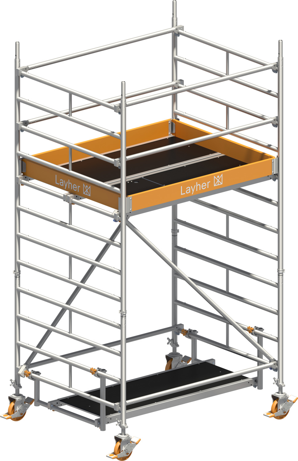 Layher Fahrgerüst Uni Kompakt P2 Typ: 1405002 | SH: 2,2 m / AH: 4,20 m