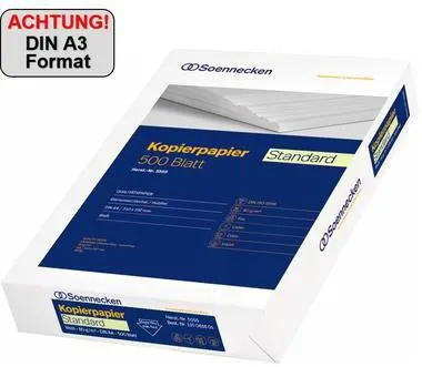 Soennecken Kopierpapier Standard 5533 DIN A3 80g weiß 500 Bl./Pack.