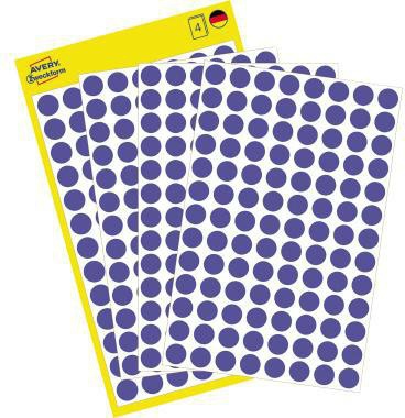 Avery Zweckform Markierungspunkt 3591 8mm blau 416 St./Pack.