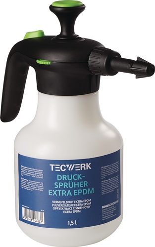 TECWERK Drucksprüher Extra EPDM 1,5l EPDM-Dichtung,beschichtete Feder 