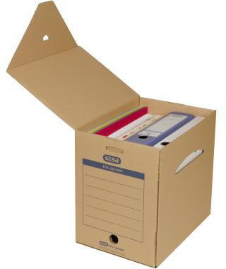 ELBA Archivbox Maxi tric system 100421092 für DIN A4 naturbraun