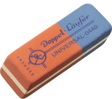 LÄUFER Doppelradierer Universal 04400 f. Blei- Farbkopierst.+Tinte