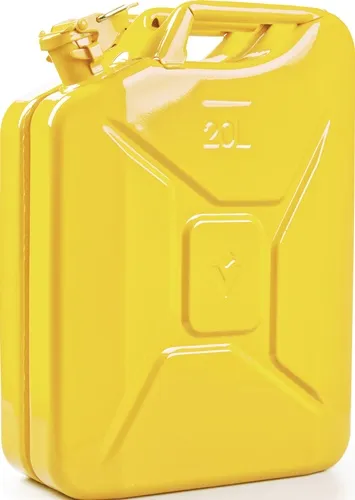 Kraftstoffkanister 20l Zinkgelb RAL 1018 Stahlbl.0,9mm L345xB165xH470mm VALPRO