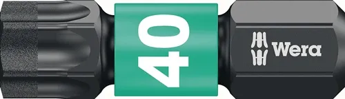 Bit 867/1 IMP DC T40 L.25mm 1/4 Zoll C6,3 Impaktor,DC Box m.10 Bits WERA