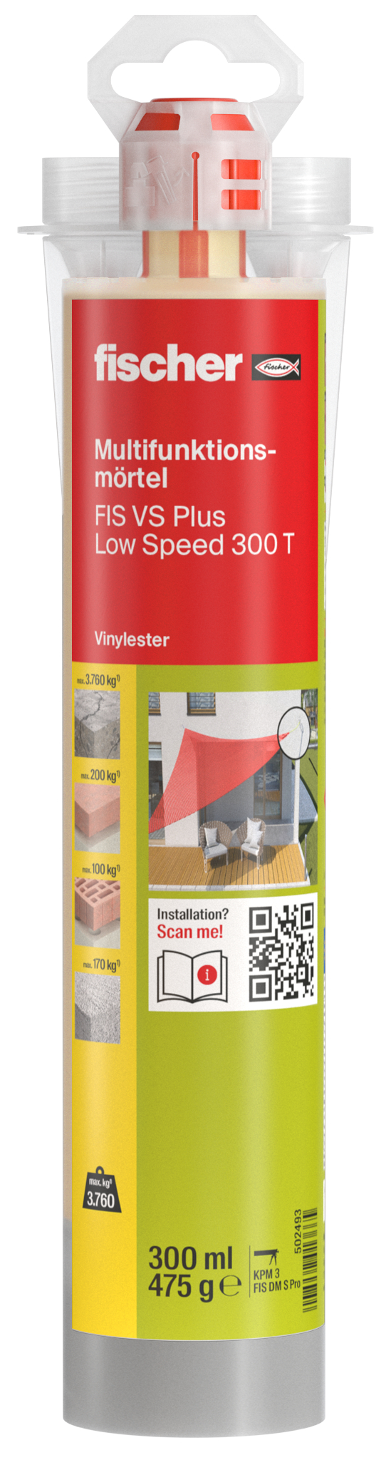 fischer Multifunktionsmörtel FIS VS Plus Low Speed 300 T