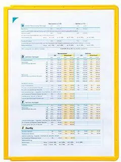DURABLE Sichttafel SHERPA Panel 560604 DIN A4 PP gelb