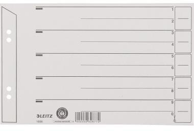Leitz Trennblatt 16560085 A5 quer 200g Karton grau 100 St./Pack.