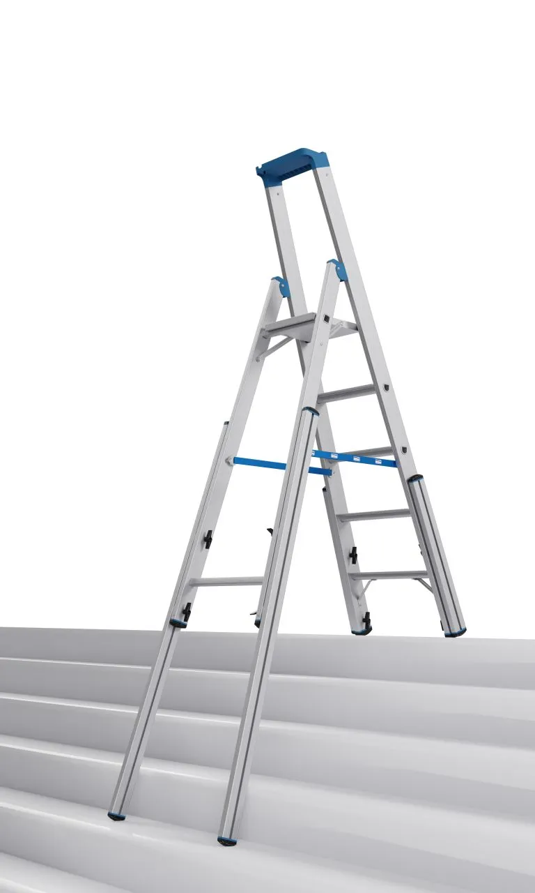 Krause STABILO Teleskop-Stufen-StehLeiter 1x5 Stufen