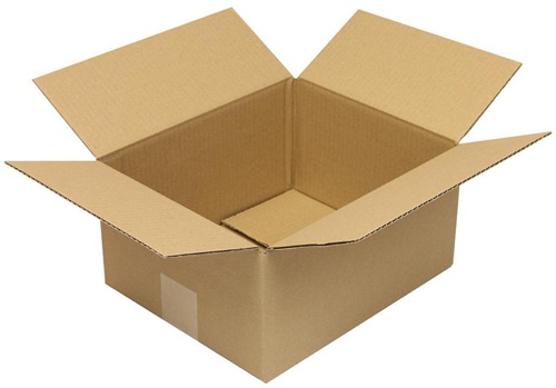 Faltkarton 1-wellig Höhenrillung Maße270x220x130mm Qualität1.20 B braun TRANSPAK