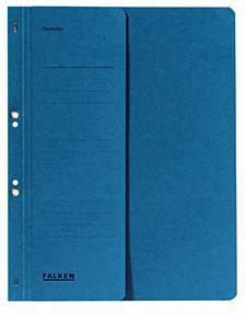 Falken Ösenhefter 80003809 DIN A4 kaufm. Heftung 250g Karton blau