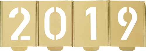 Signierschablonensatz 327 Zahlen 0 - 9 Spezialblech KUKKO