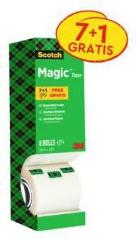 Scotch Klebefilm Magic 810 8-1933R8 19mmx33m 8 Rl./Pack.