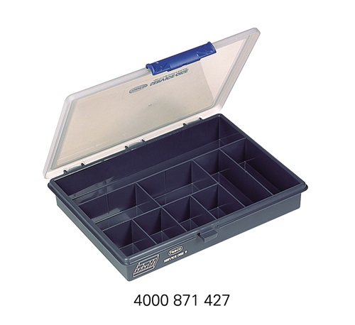 Sortimentskasten transparent dunkelblau RAACO