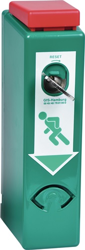 EH-Türwächter Profil-Halbzylinder inkl. 3 Schlüssel grün lackiert GFS