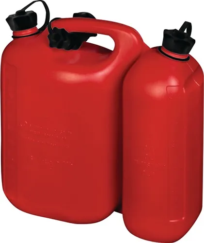 Kraftstoffdoppelkanister PROFI 5,5+3l rot HDPE L316xB145xH312mm HÜNERSDORFF