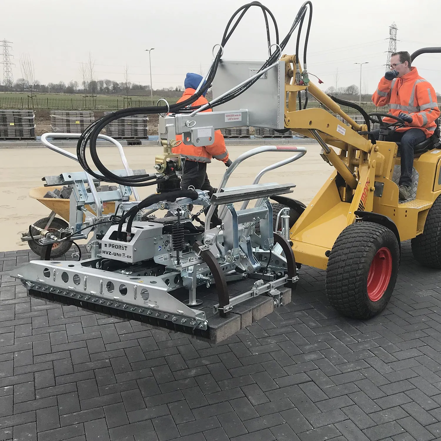 Probst HVZ-UNI-II-EK mit VZ-FA-RE Hydraulische Verlegezange mit Fischgrätadapter