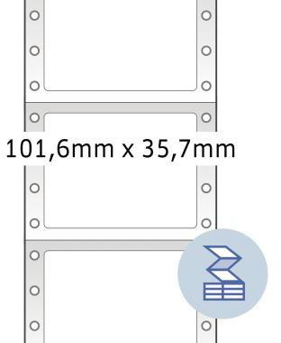 HERMA Computeretikett 8212 101,6x35,7mm weiß 4.000 St./Pack.