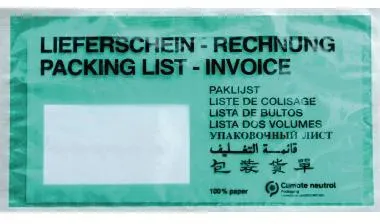 Warenbegleitpapiertasche DL Papier d.grün 1.000St.