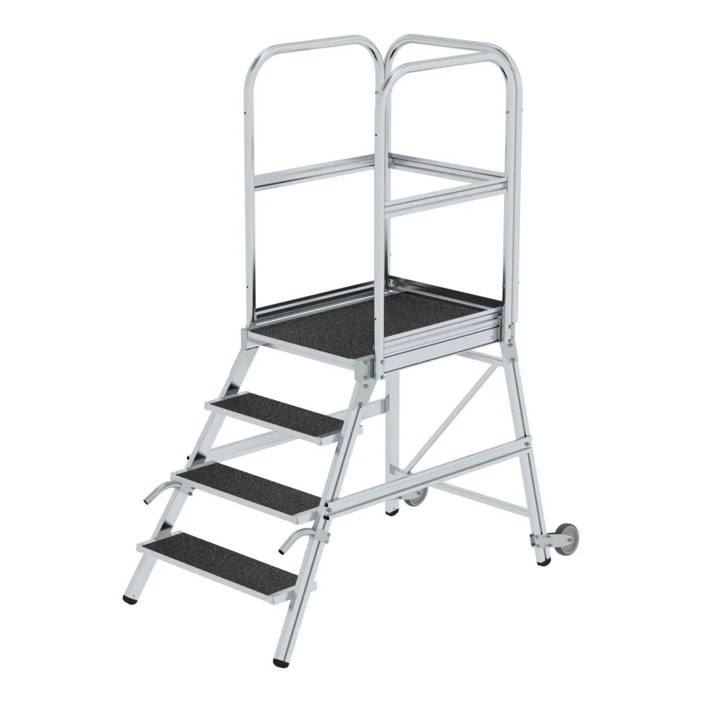 MUNK Podesttreppe mit Rollen und Griffen
