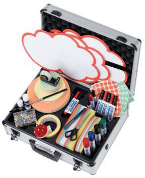 Franken Moderationskoffer Profi UMK 48x16x37cm 2.500Teile Aluminium si