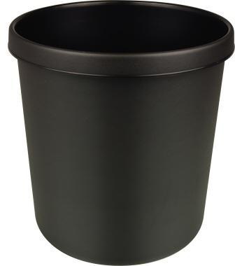 helit Papierkorb H6106395 26x27cm 12l rund Kunststoff schwarz