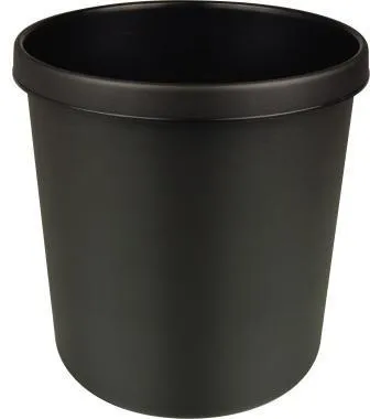 helit Papierkorb H6106395 26x27cm 12l rund Kunststoff schwarz