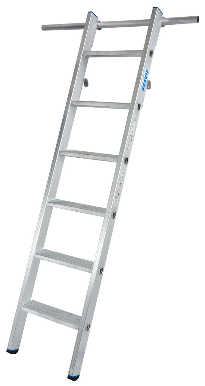 Krause STABILO Stufen-RegalLeiter für Rundrohr-Schienenanlage einhängbar 1x6 Stufen