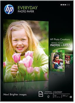 HP Fotopapier Everyday Q2510A DIN A4 200g weiß 100 Bl./Pack.
