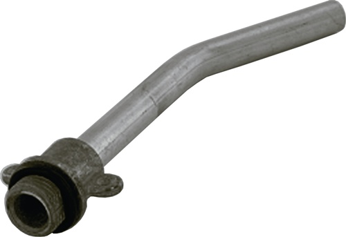 Düsenrohr m.Flügelschraube Länge250mm 45Grad geb.(Alu) M15x1,5 REILANG