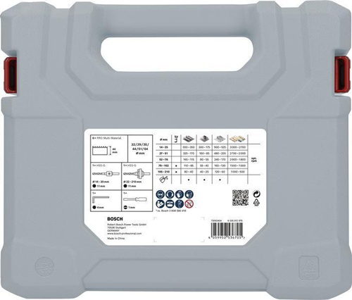 Bosch Lochsägen-Set PRO Multi Material 12tlg. D.22-64mm Arbeits-L.44mm 