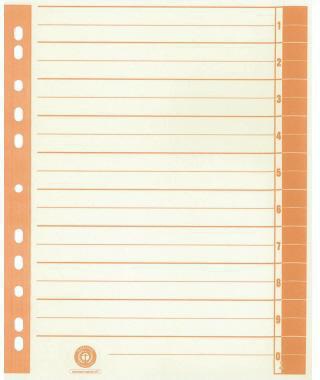 Trennblatt RC Karton 9541106100 A4 chamois/orange 100 St./Pack.