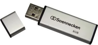 Soennecken USB-Stick 71612 2.0 8GB schwarz/silber