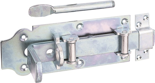 Stalltür-RL-Schlossriegel L.200mm B.80mm STA galv.verz.Dickschichtschutz GAH