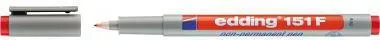 edding Folienschreiber 151 F 4-151002 non-permanent rot