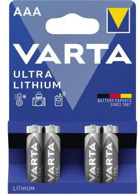 Varta Batterie 6103301404 AAA Micro 1,5V 4 St./Pack.
