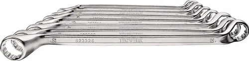 TECWERK Doppelringschlüsselsatz 10-tlg.SW 6-27mm tief gekr.
