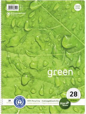 Staufen Collegeblock Green 608510028 DIN A4 70g kar. ws 100Bl