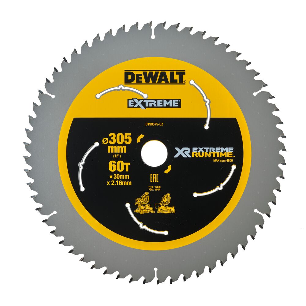 DEWALT DT99575-QZ Kreissägeblatt stat. 305/30 mm 60WZ/FZ