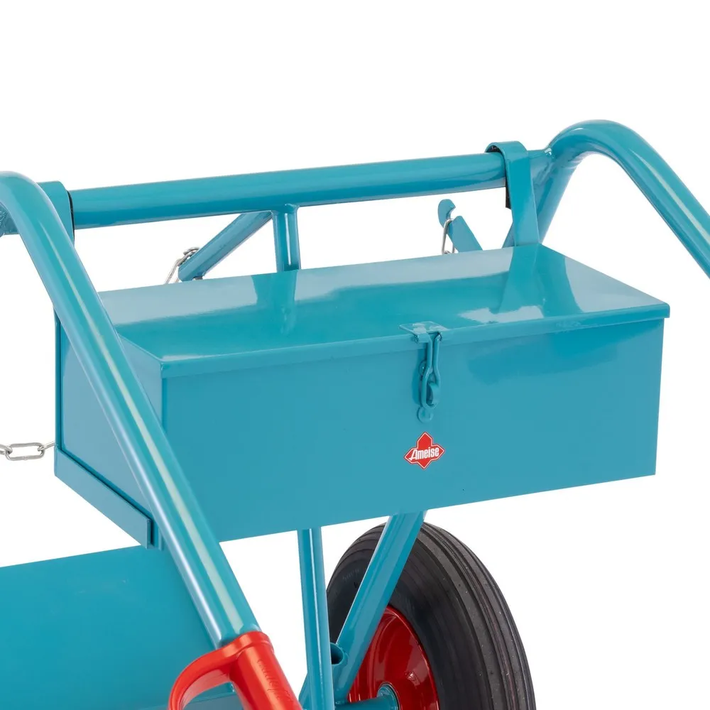 Werkzeugkasten für Ameise® 2er-Stahlflaschenkarre, leer, verschließbarer Deckel