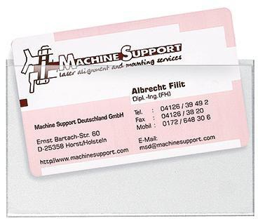 Veloflex Visitenkartentasche VELOCOLL 2209100 PP tr 100 St./Pa
