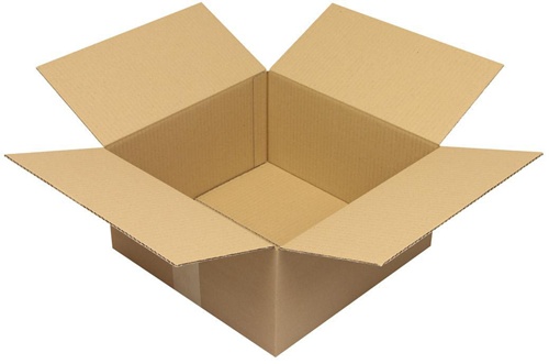 Faltkarton 1-wellig Höhenrillung Maße300x300x150mm Qualität1.20 B braun TRANSPAK